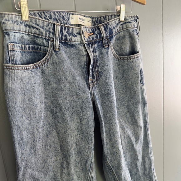 Hollister Low-Rise Baggy Jeans 6R W28 Regular 100% Cotton Y2K Skater Grunge - Picture 6 of 10